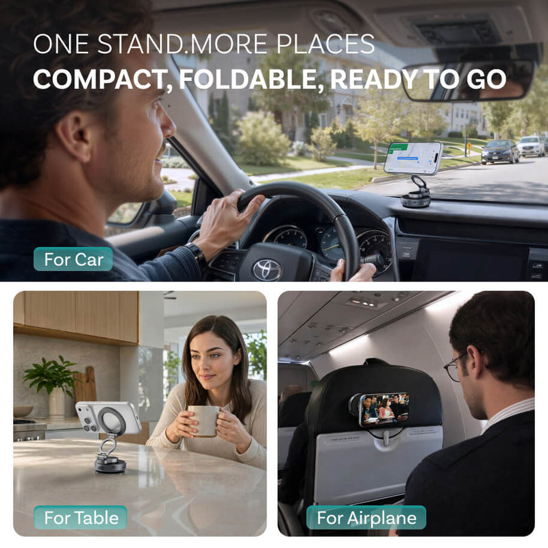 Support magnétique à vide MCM11 pour téléphone