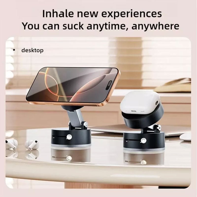 Support magnétique pour téléphone à ventouse