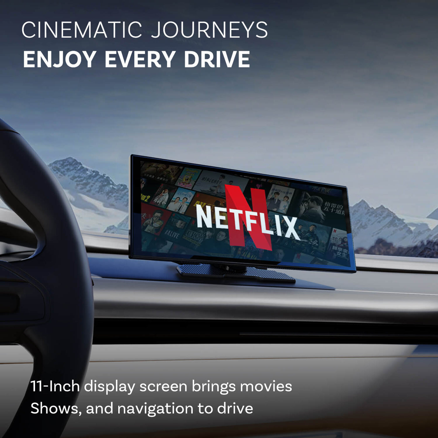 Écran d'affichage portable ScreenFlow pour voiture