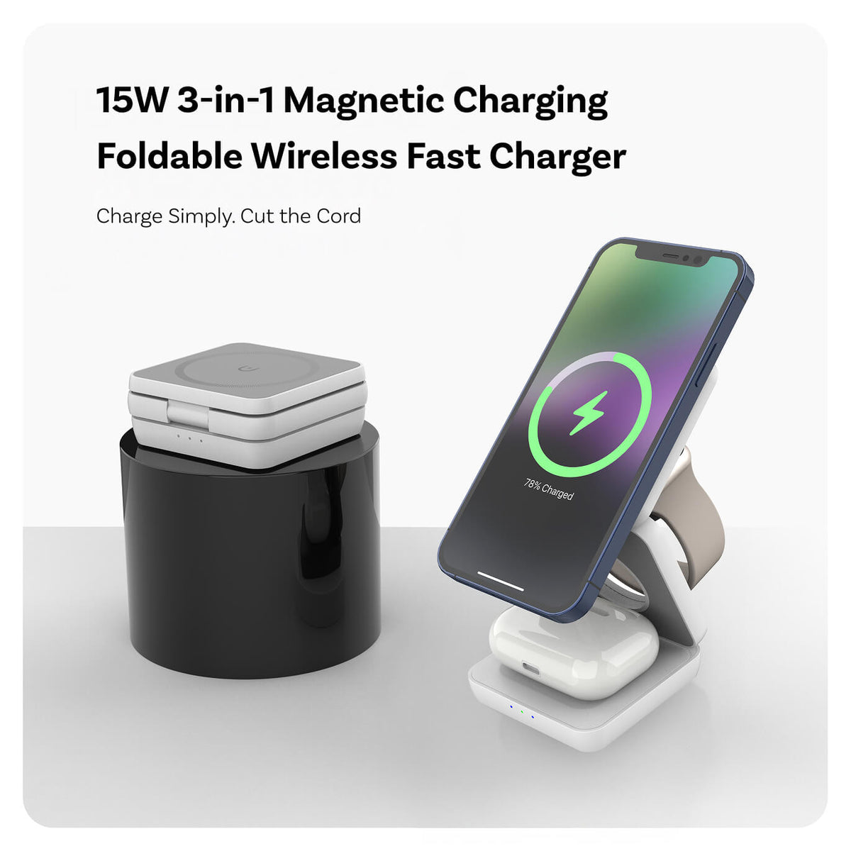 Station de recharge magnétique sans fil