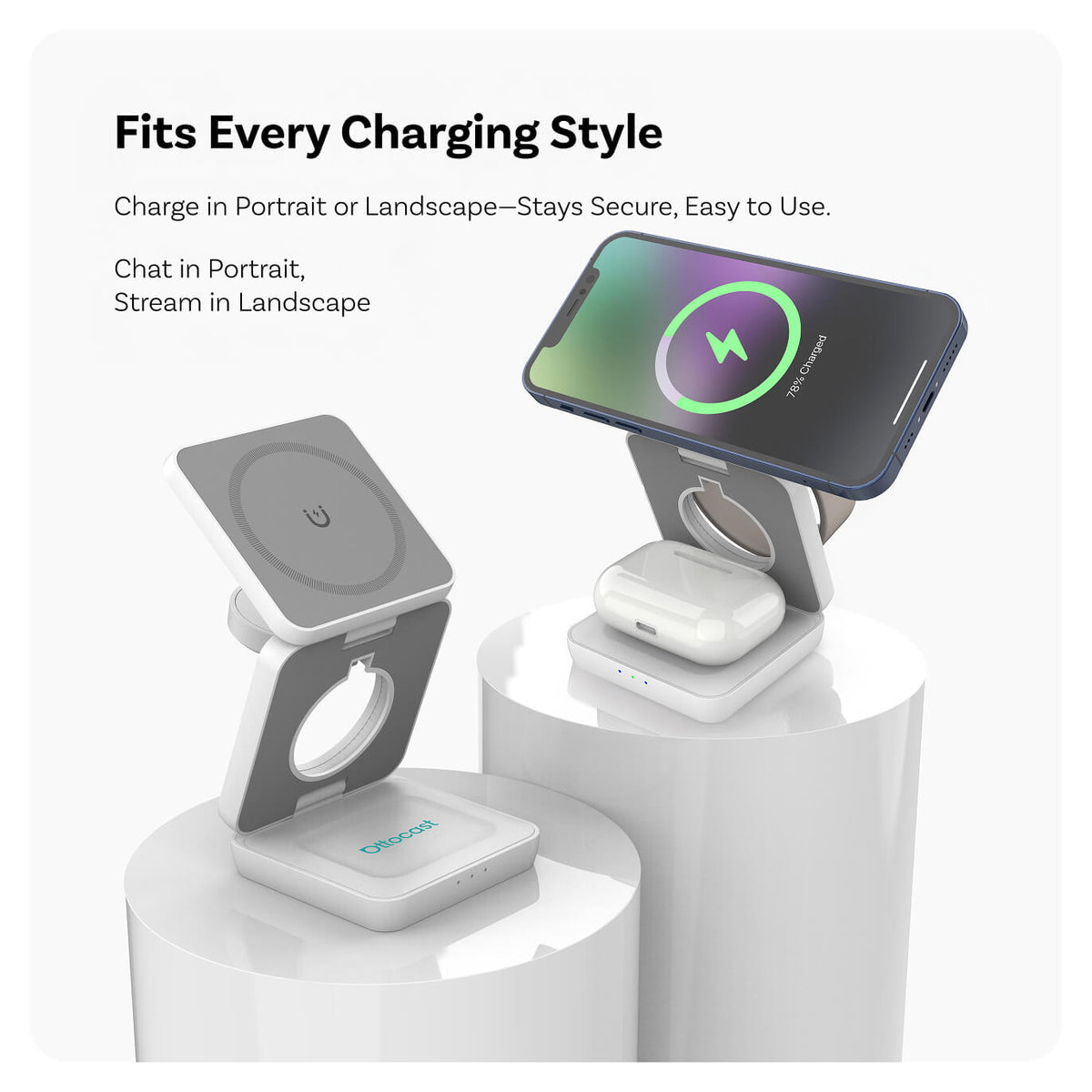 Station de recharge magnétique sans fil