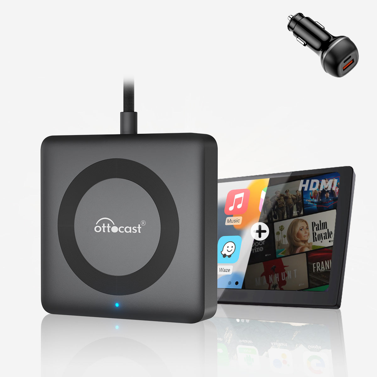 Car TV Mate Max - CarPlay et Android Auto sans fil avec multimédia HDMI™