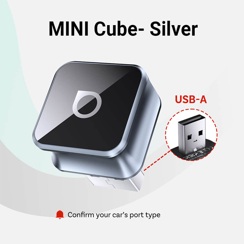 Adaptateur sans fil Ottocast Mini Cube 3.0 pour CarPlay/Android Auto