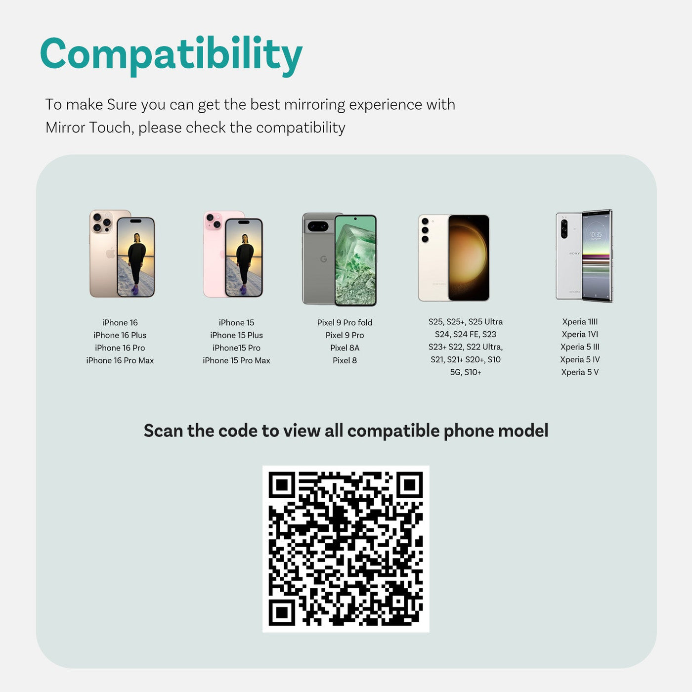 Adaptateur CarPlay sans fil Mirror Touch