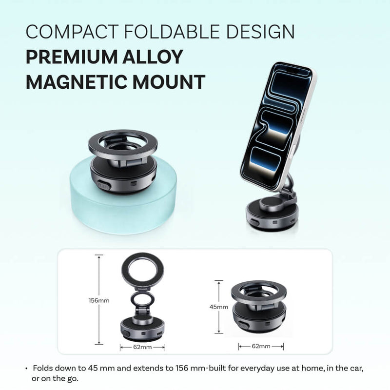 Support magnétique à vide MCM11 pour téléphone