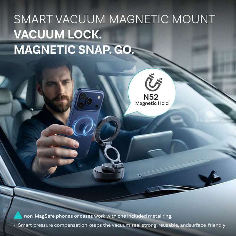 Support magnétique à vide MCM11 pour téléphone