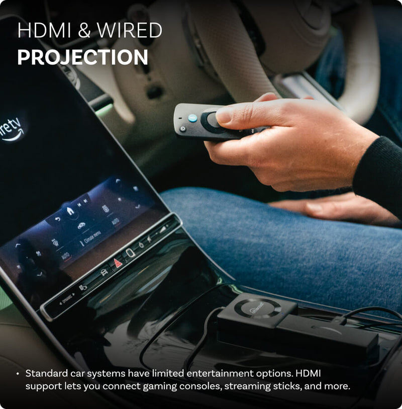 Car TV Mate Max - CarPlay et Android Auto sans fil avec multimédia HDMI™