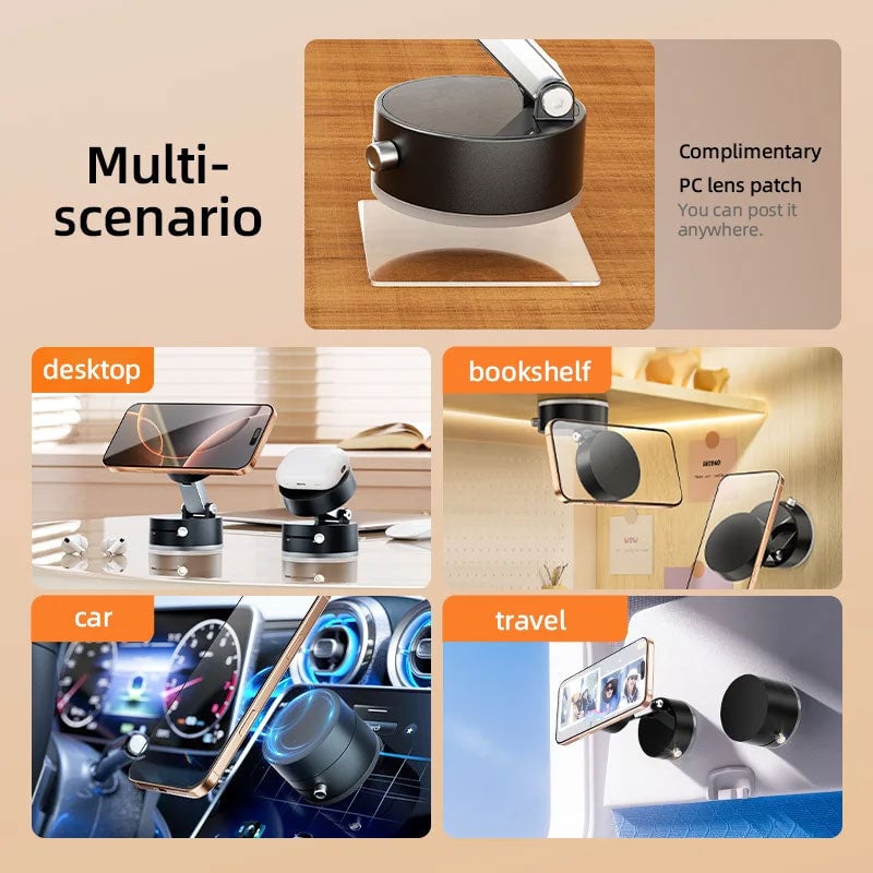 Support magnétique pour téléphone à ventouse