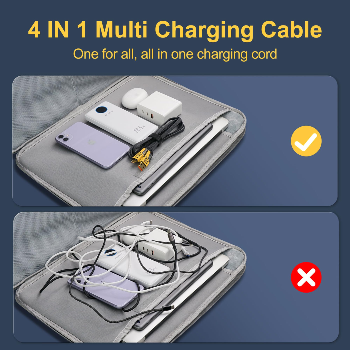 Câble de charge rapide universel 4 en 1