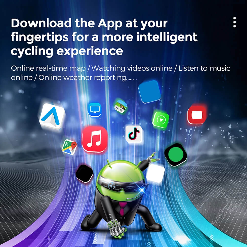 CarPlay Lite C5 Ultra Moto Android 12 Écran GPS avec caméra DVR