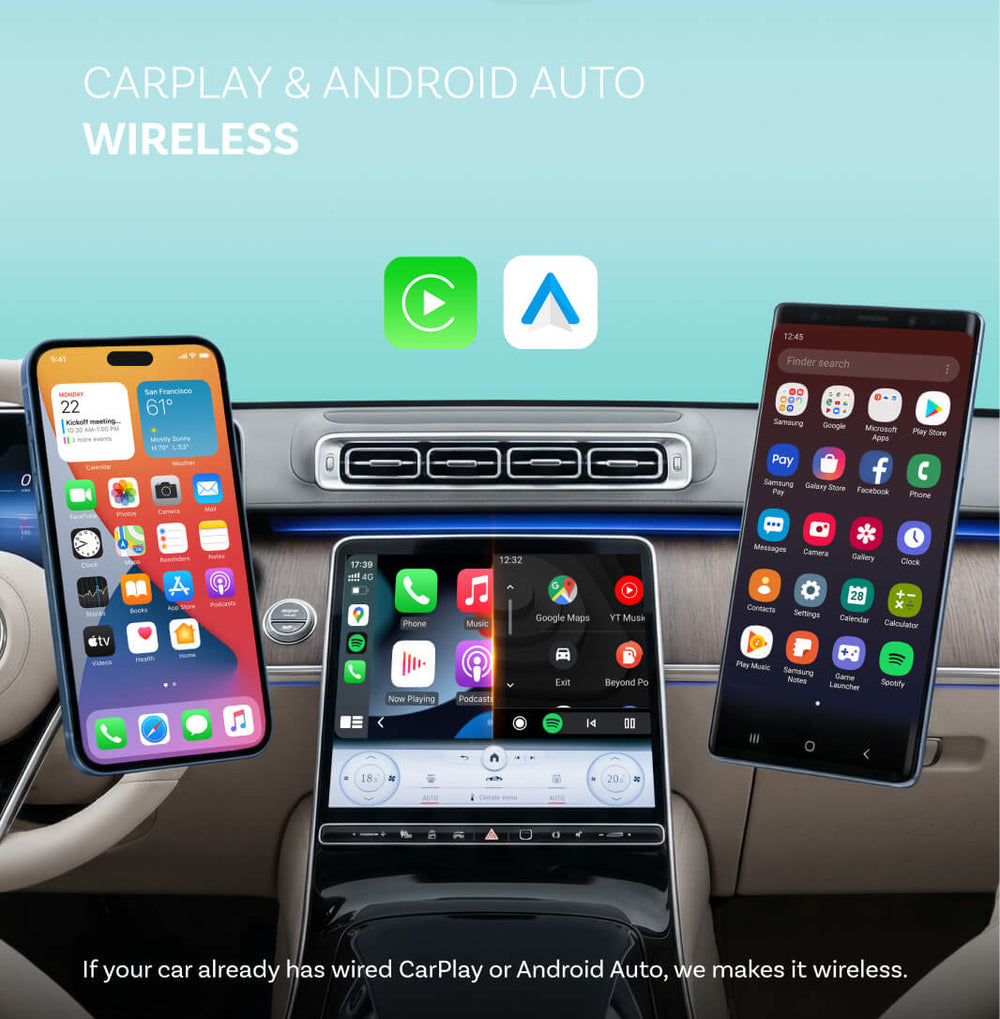 Adaptateur sans fil Ottocast Mini NOVA pour CarPlay/Android Auto