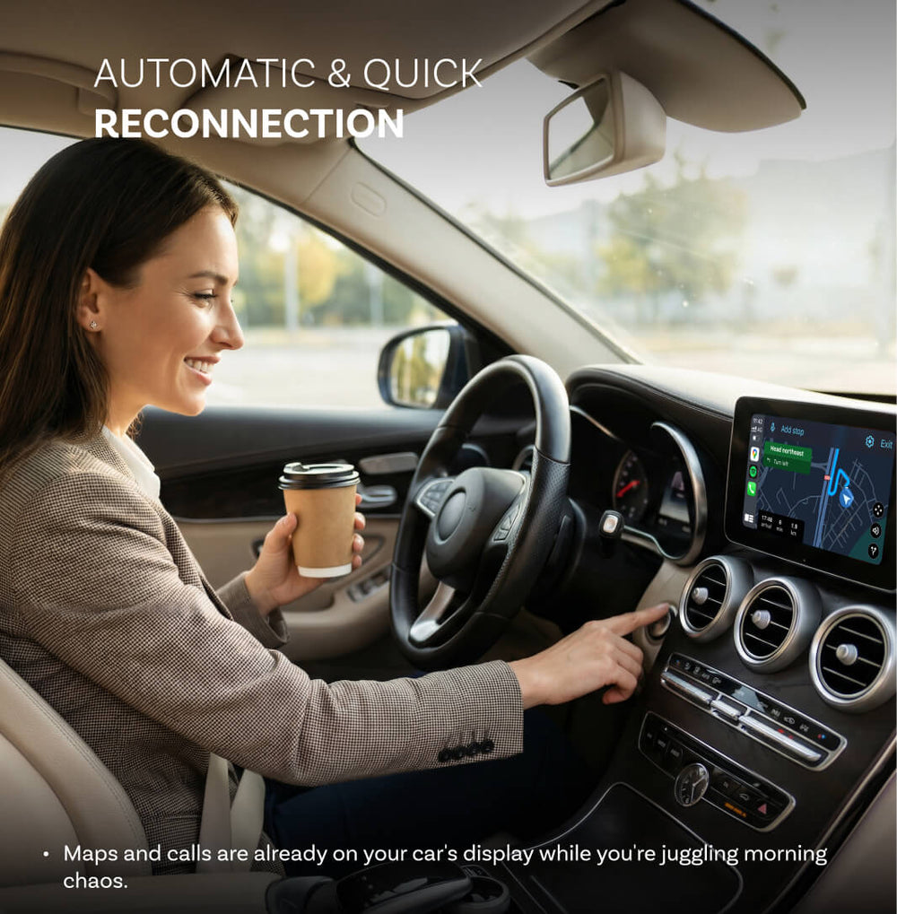 Adaptateur sans fil Ottocast Mini NOVA pour CarPlay/Android Auto
