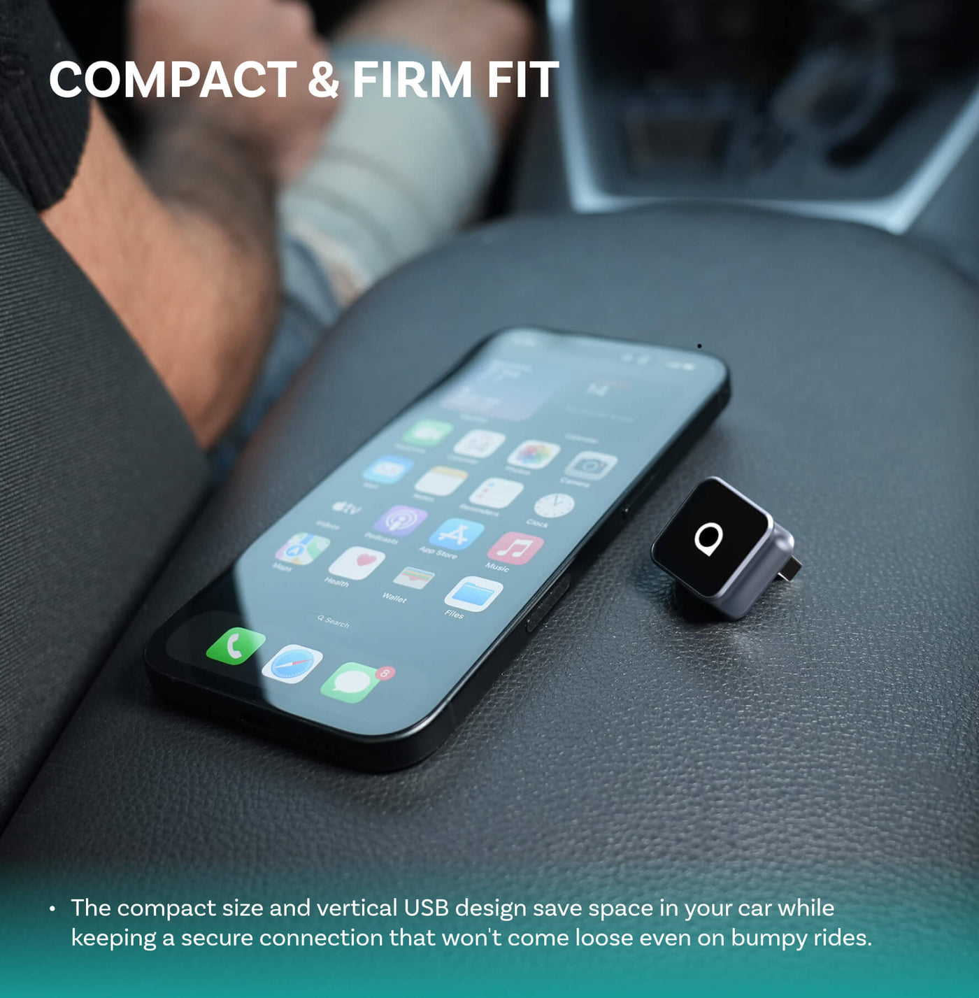 Adaptateur sans fil Ottocast Mini Cube 3.0 pour CarPlay/Android Auto
