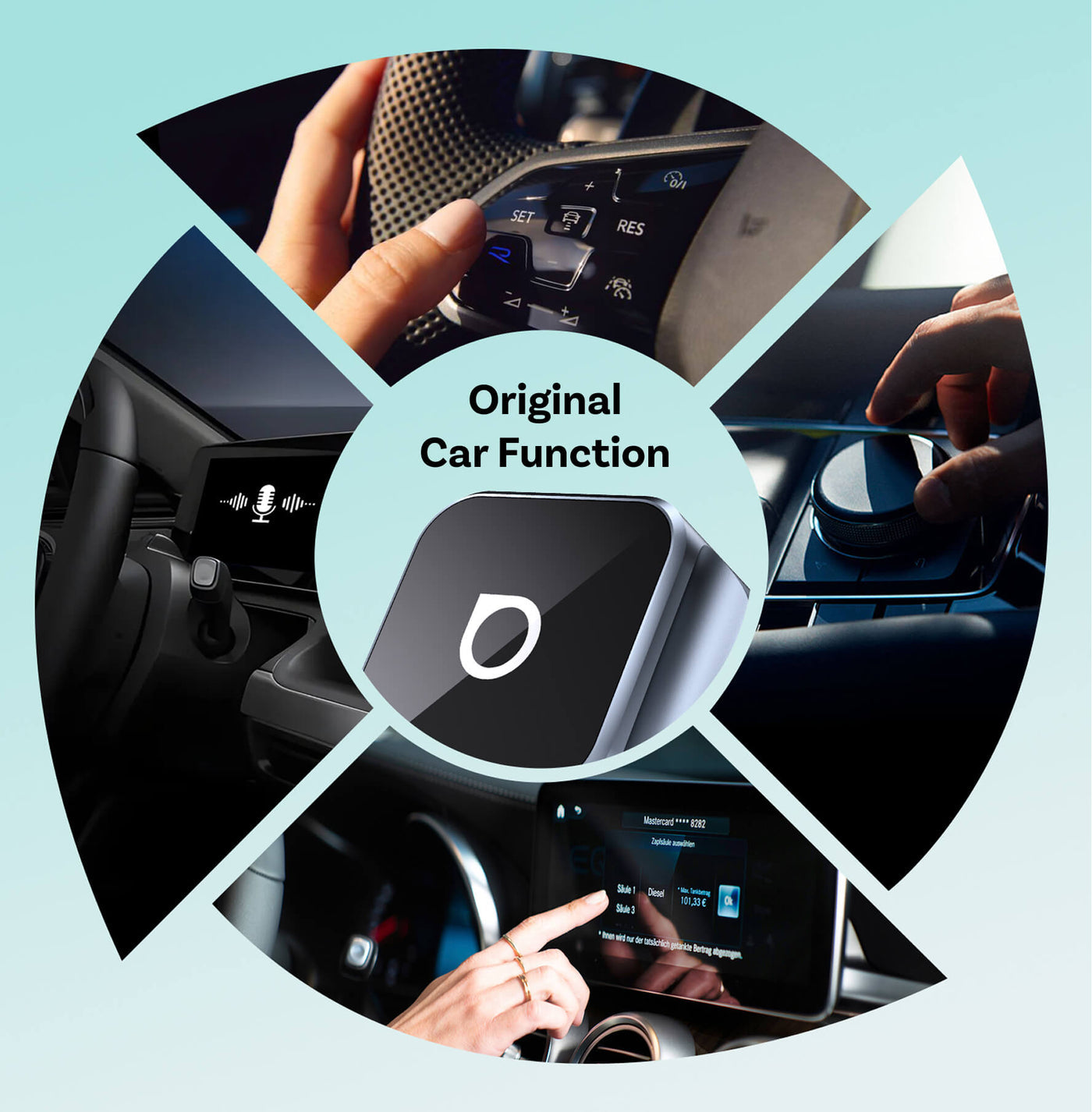 Adaptateur sans fil Ottocast Mini Cube 3.0 pour CarPlay/Android Auto
