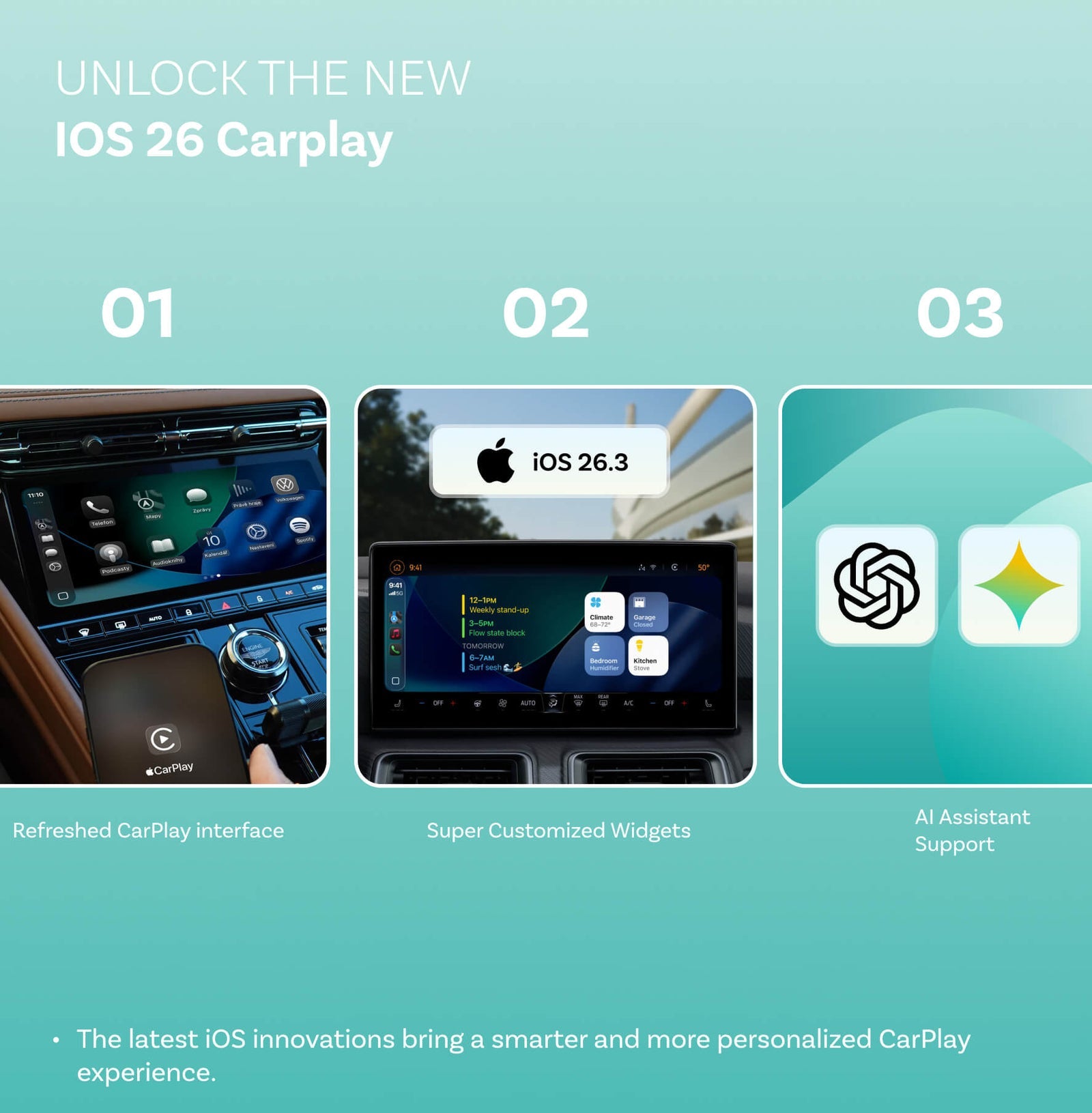 Adaptateur sans fil Ottocast Mini Cube 3.0 pour CarPlay/Android Auto