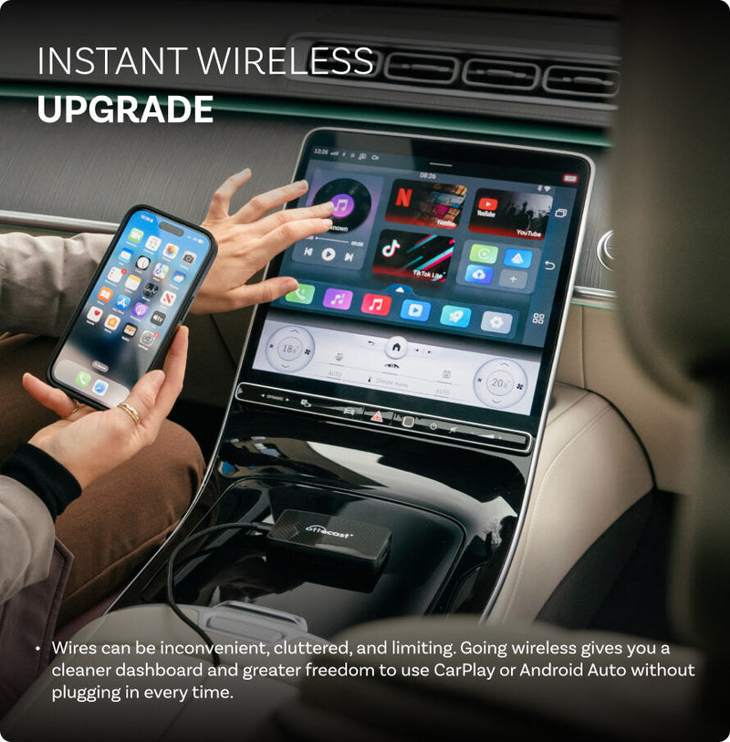 Adaptateur tout-en-un sans fil Play2Video Pro pour CarPlay/Android Auto