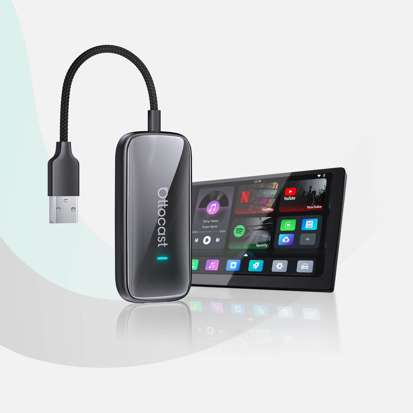 Adaptateur tout-en-un sans fil Play2Video Ultra pour CarPlay/Android Auto